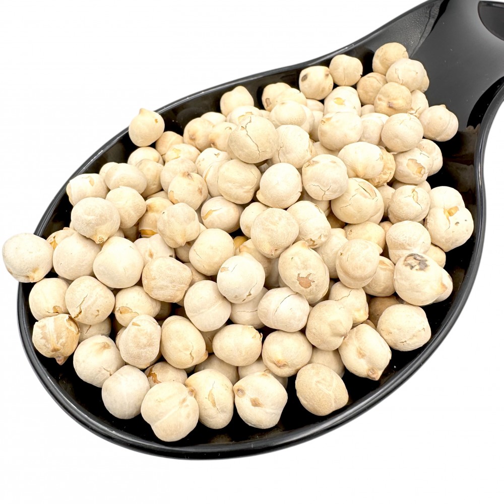 White Chickpeas (Roasted-Salted) Crispy Snack ~ Superior Quality 