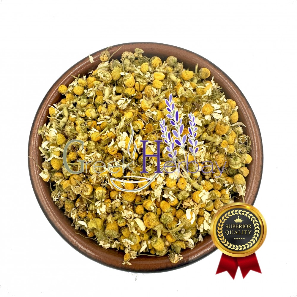 100% Natural Chamomile Dried Flowers Loose Herbal Tea - Matricaria Recutita - Superior Quality Herbal Tea