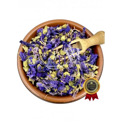 Blue Mallow Dried Flowers ~ Malva Sylvestris ~ Superior Quality 