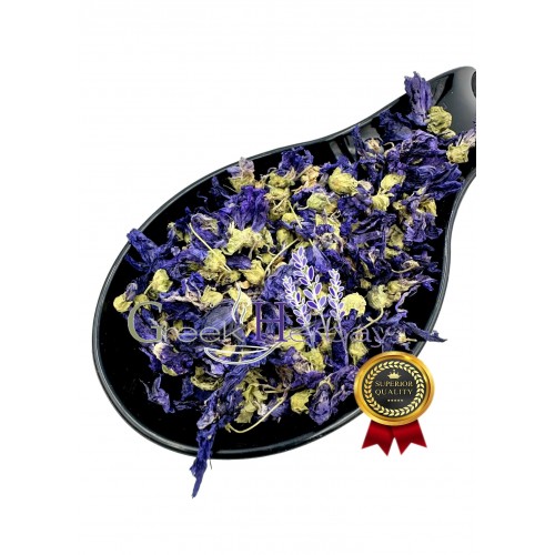 Blue Mallow Dried Flowers ~ Malva Sylvestris ~ Superior Quality 