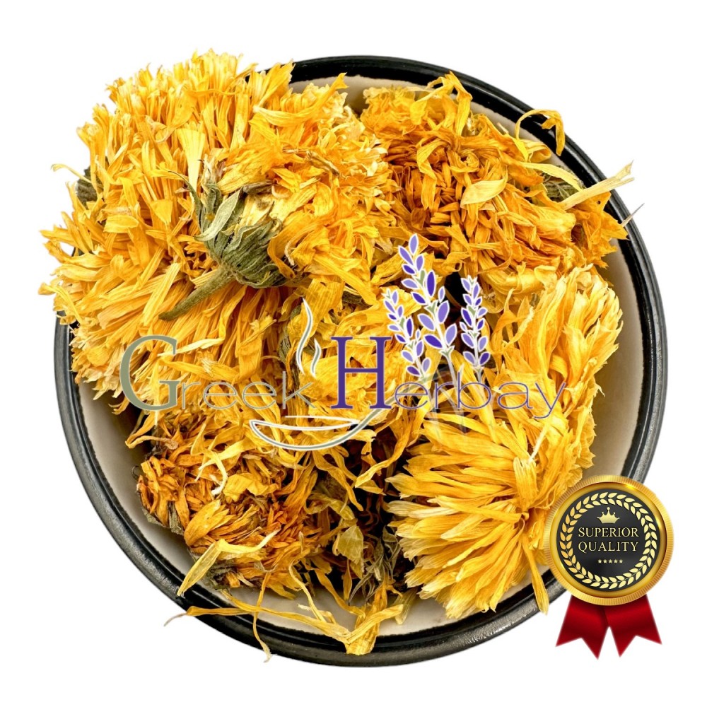 100% Dried Calendula Marigold Petals & Flowers Herbal Tea - Calendula officinalis - Superior Quality