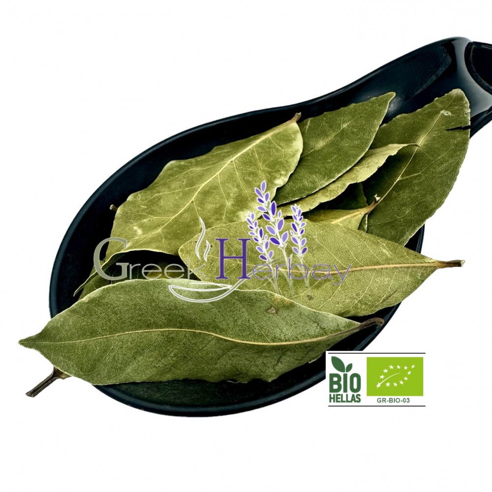 100% Greek Organic Dried Bay Leaves - Whole Handpicked Laurel Leaves Superior Quality Laurus Nobilis - Daphne Herb{Certified Bio Product}