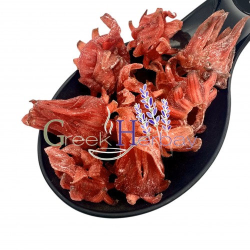 Candied Hibiscus Flowers Edible  ~ Red color added ~ Superior Quality  Candied Hibiscus Flowers Edible  ~ Red color added ~ Superior Quality