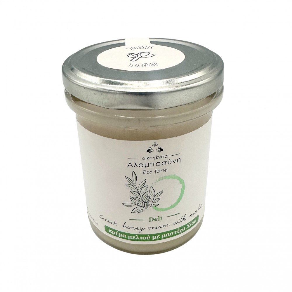 Natural Greek Honey Cream With Chios Mastic Gum ~  Superior Quality