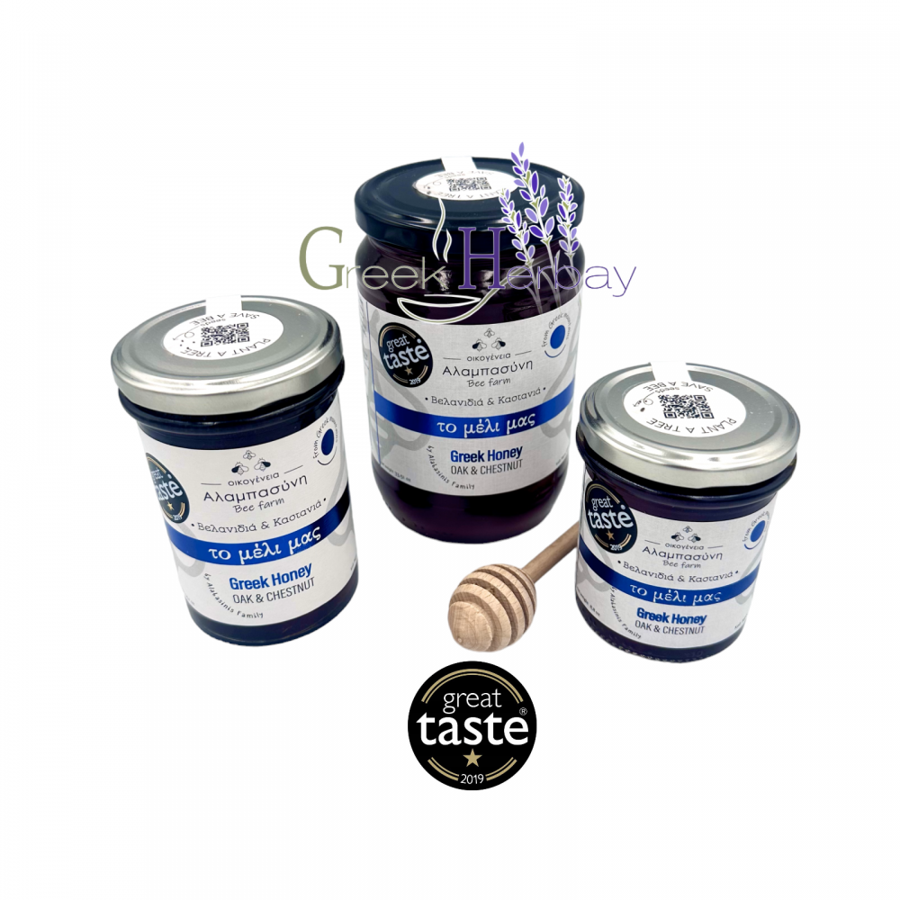  Greek Natural Honey Oak & Chestnut ~ Superior Quality (Great Taste Award)