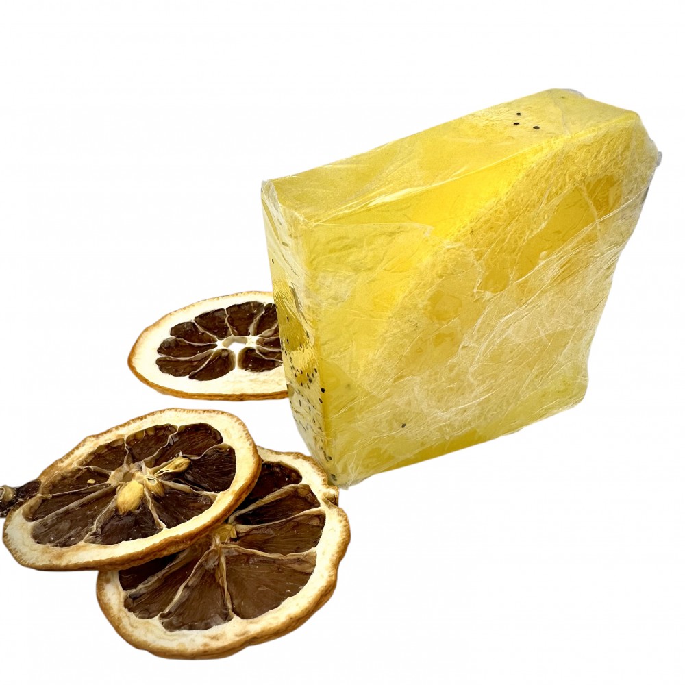 Handmade Natural Loofah Sponge Soap ~ Lemon Glycerin Soap ~ Exfoliating loofah Soap Bar | Superior Quality 