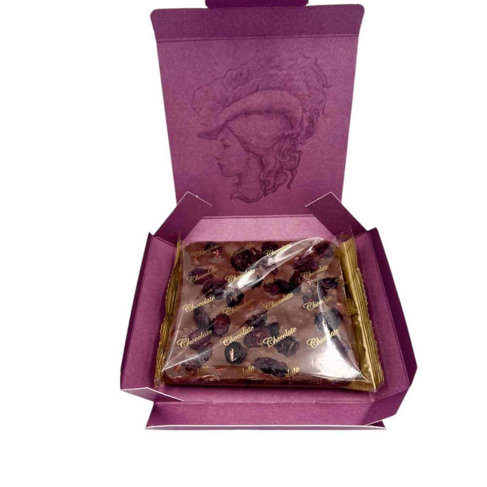 Milk Chocolate With Biscuit & Cranberry ~ Superior Quality Chocolate Milk Chocolate With Biscuit & Cranberry ~ Superior Quality Chocolate