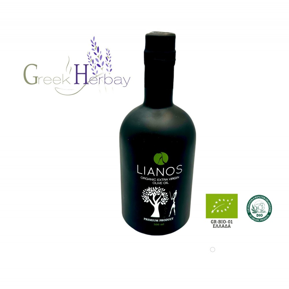 Greek Organic Extra Virgin Olive Oil Koroneiki Single Variety 500ml Ceramic