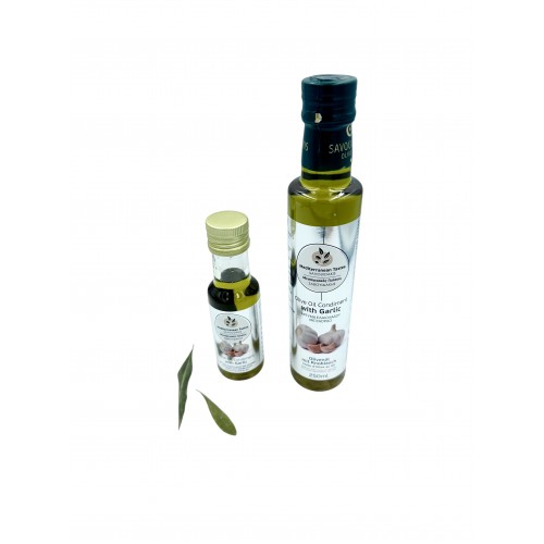 Greek Olive Oil Condiment With Garlic ~ Superior Quality Olive Oil Condiment Greek Olive Oil Condiment With Garlic ~ Superior Quality Olive Oil Condiment
