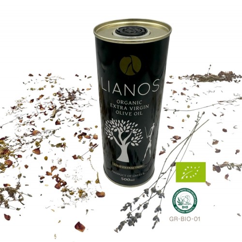 Organic Greek Extra Virgin Olive Oil Koroneiki Variety Cold-Pressed