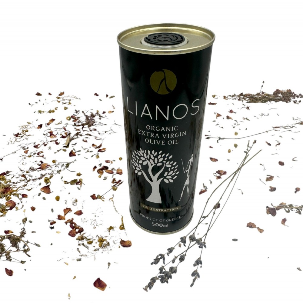 Organic Greek Extra Virgin Olive Oil Koroneiki Variety Cold-Pressed