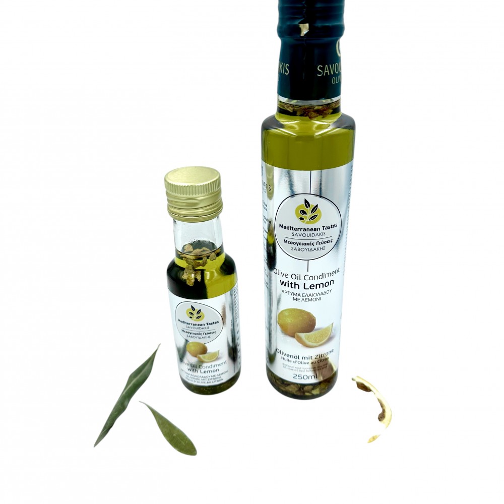 Greek Olive Oil Condiment With Lemon ~ Superior Quality Olive Oil Condiment