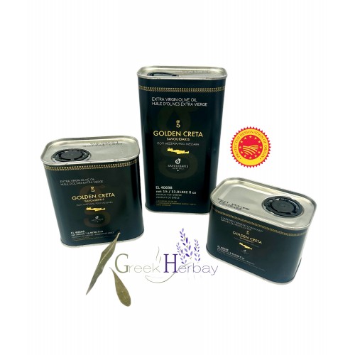 Greek Cretan Extra Virgin Olive Oil Koroneiki Single Variety ~ Cold Pressed Olive Oil In Tin ~ Superior Quality PDO