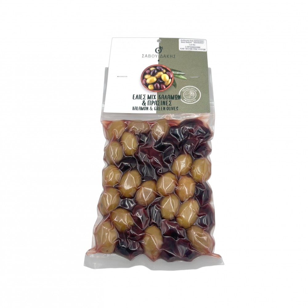 Greek Green - Brown Olives in Brine ~ Green Olives - Brown Chalkidiki Variety ~ Superior Quality 