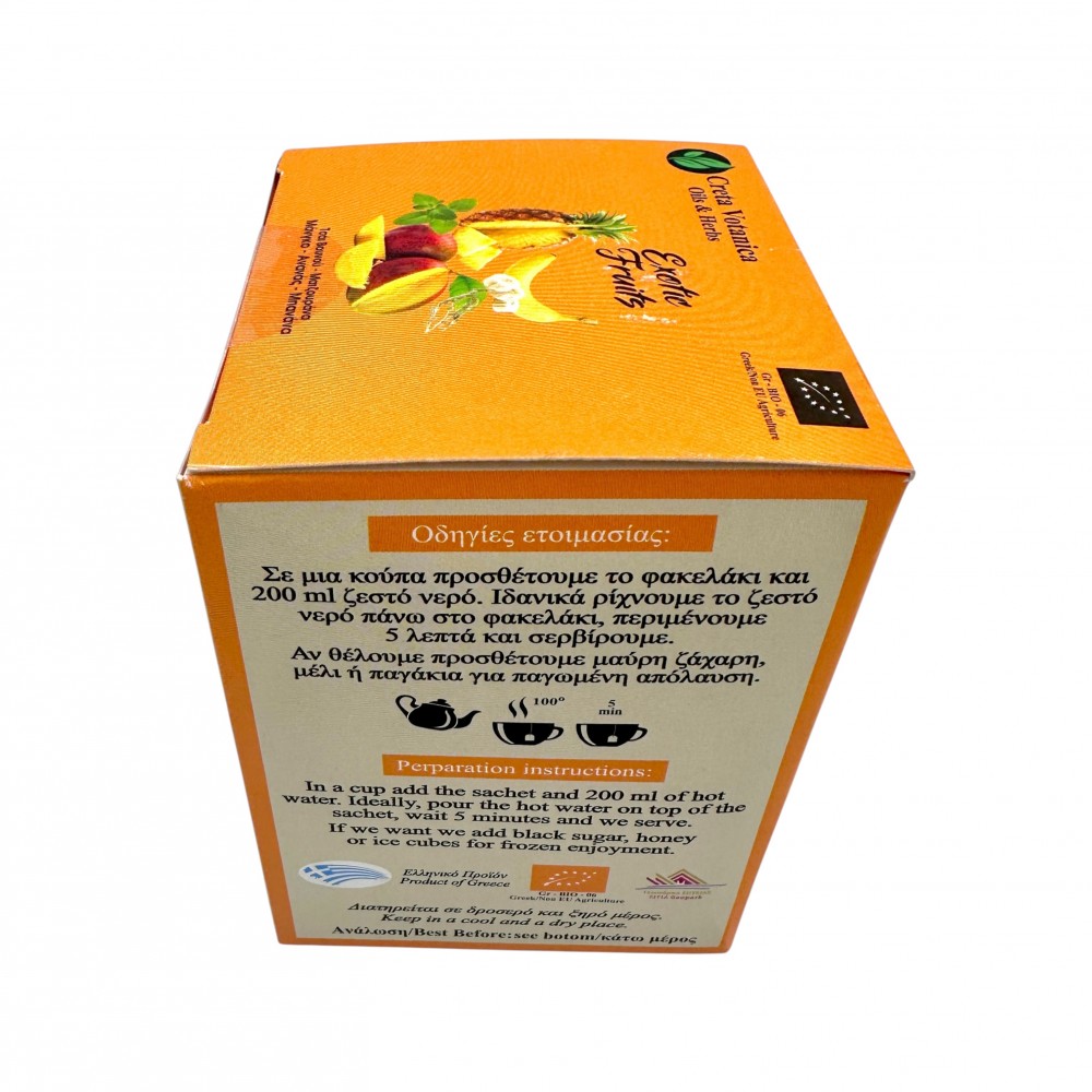 Organic Exotic Fruits Mixed Tea Bags ~ Superior Quality 
