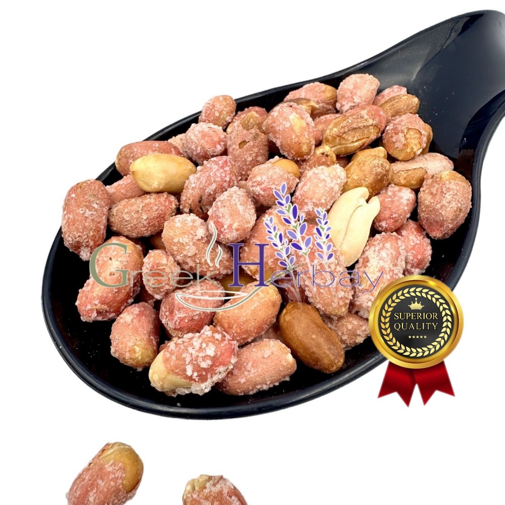 100% Greek Peanuts Nuts (Salted - Roasted) Superior Quality Nuts & Seeds