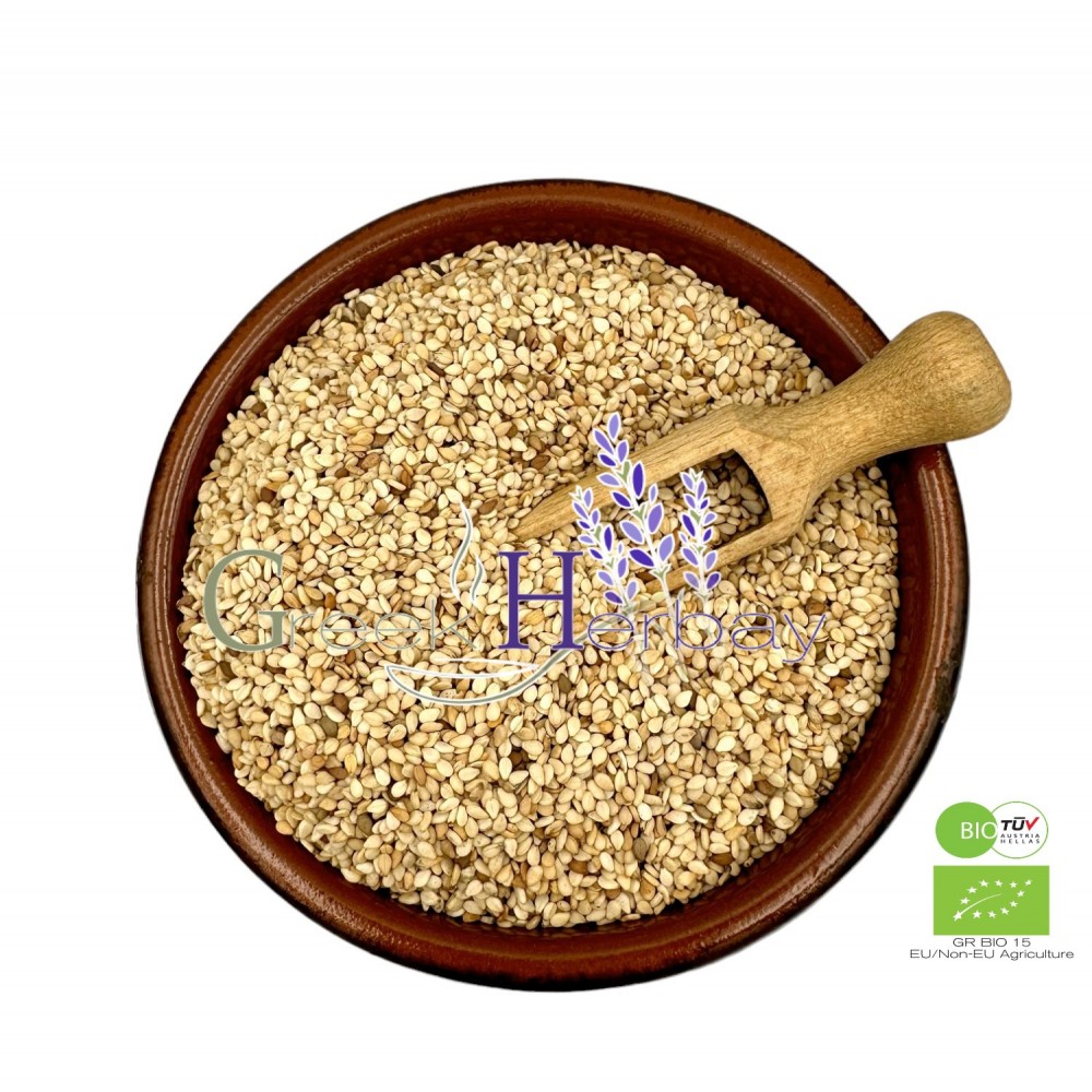 100% Organic Sesame Seeds - Sesamum indicum - Superior Quality Herbs&Seeds {Certified Bio Product}