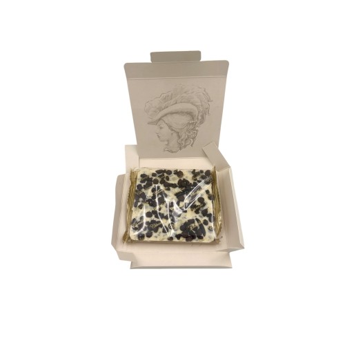 White Chocolate Bar with Black Biscuit ~ Superior Quality Chocolate