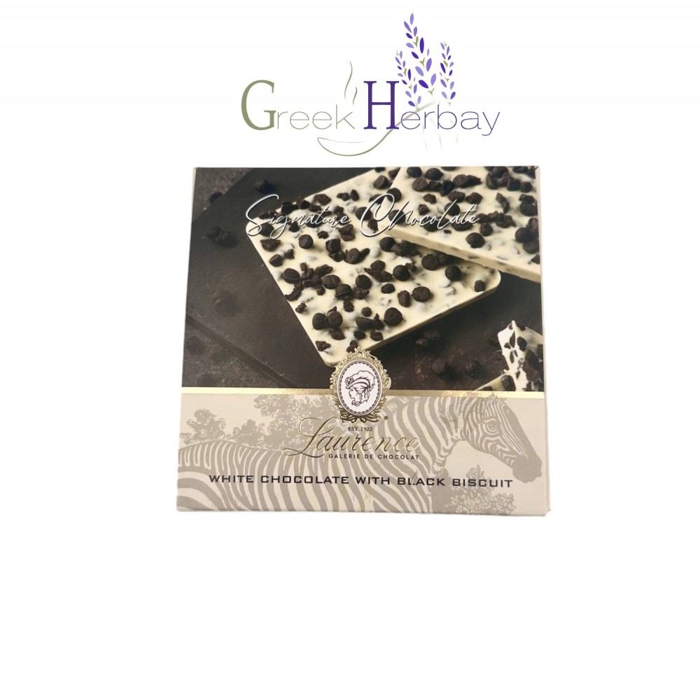 White Chocolate Bar with Black Biscuit ~ Superior Quality Chocolate