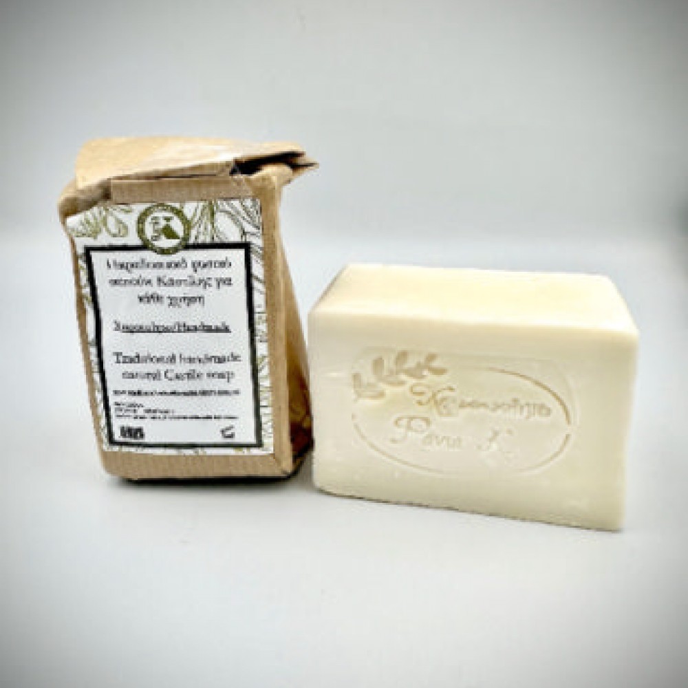 100% Handmade Natural Castile Soap With Greek Olive Oil Soap - Herbal Body&Face Soap - Sensitive Skin {Fragrance Free and Dye Free }