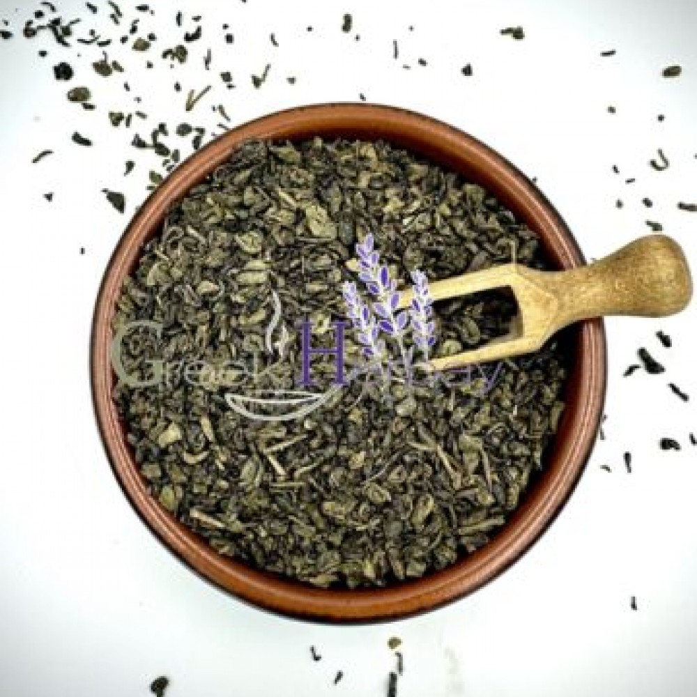 Green Chinese Tea Gunpowder Loose Cut Leaf Tea -  Camellia Sinensis - Superior Quality Herbs&Tea