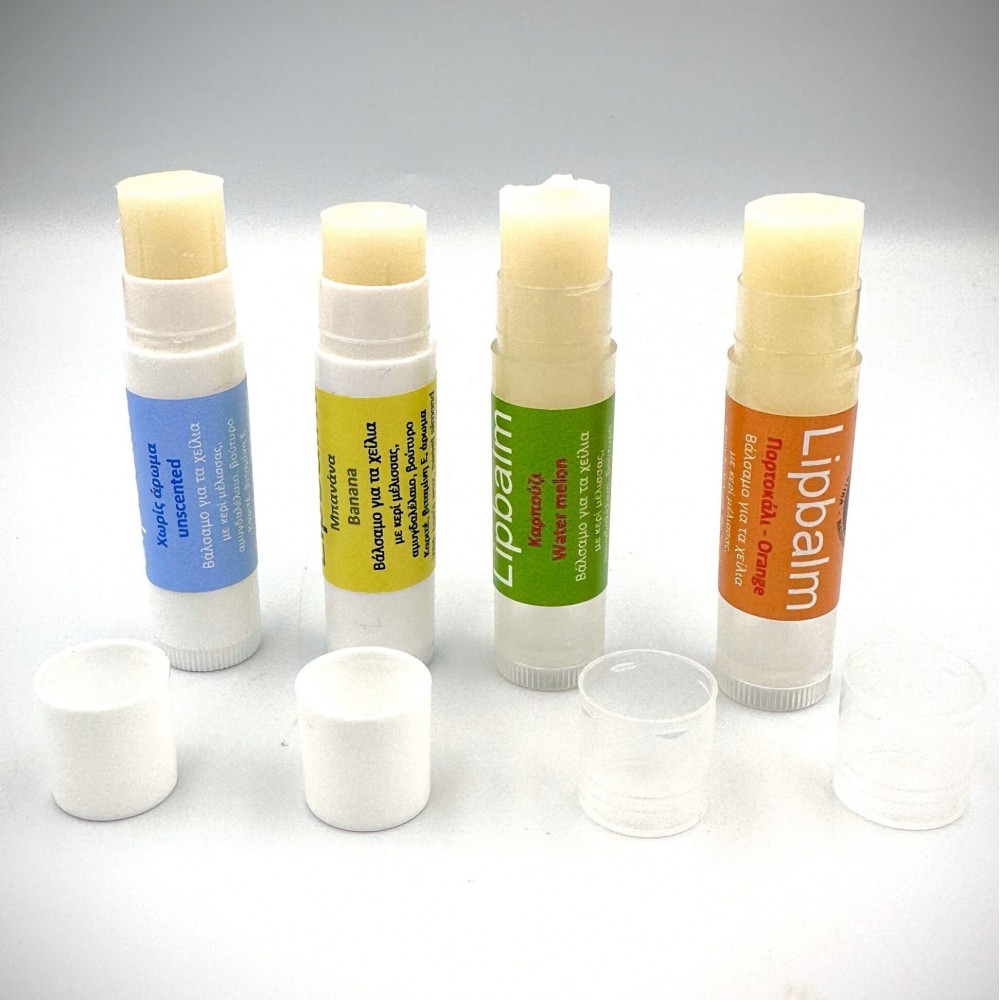 100% Handmade Natural Lip Balm Tube - Lip balm tube 5ml - Handmade Lip balm with Natural beeswax