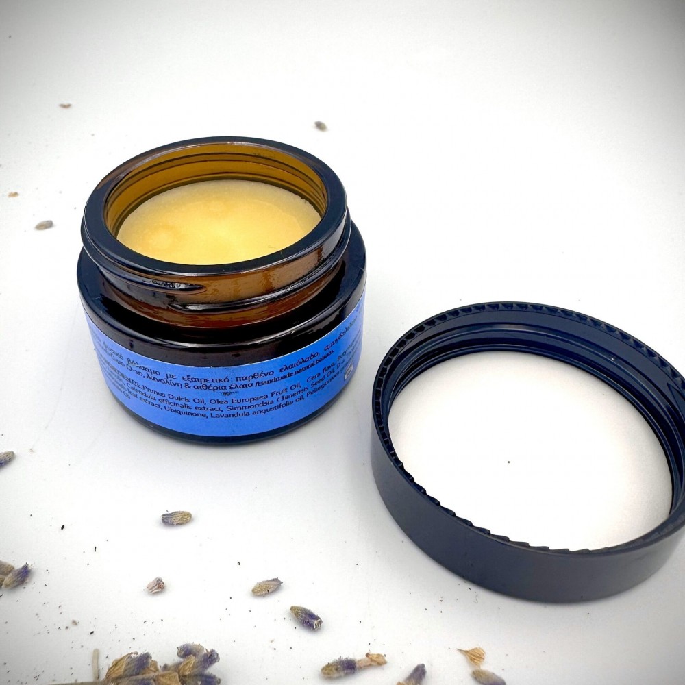 Handmade Natural Beeswax Balm Ointment With Greek Olive Oil&Shea Butter ~ Beeswax Balm For Μoisturized Hand ~ Lavender Scent |Superior Quality