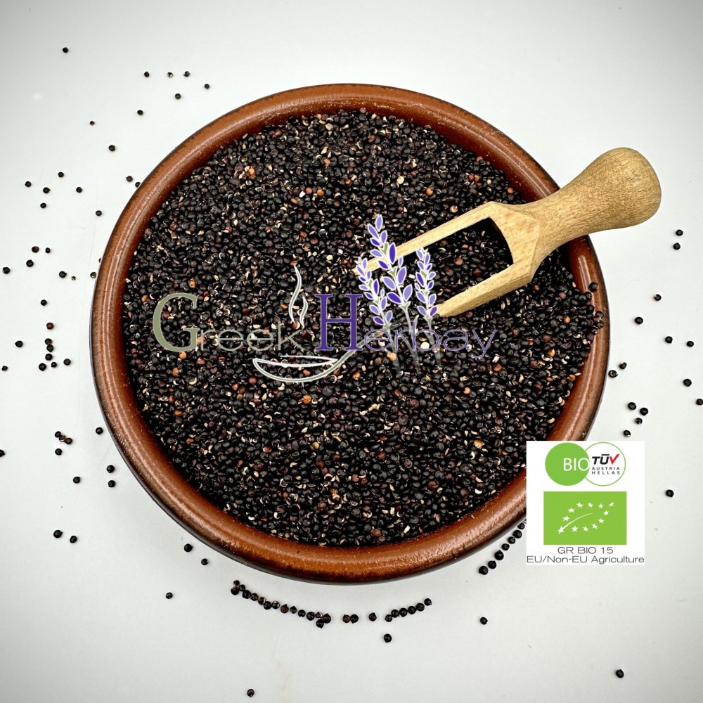 100% Organic Black Quinoa Seeds - Chenopodium Quinoa - Superior Quality Superfood&Seeds {Certified Bio Product}