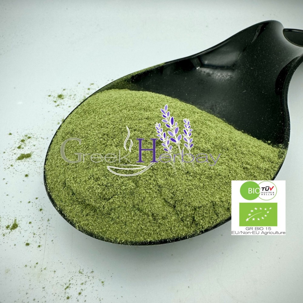 100% Organic Alfalfa Leaf Ground Powder - Medicago Sativa - Superior Quality Superfoods {Certified Bio Product}