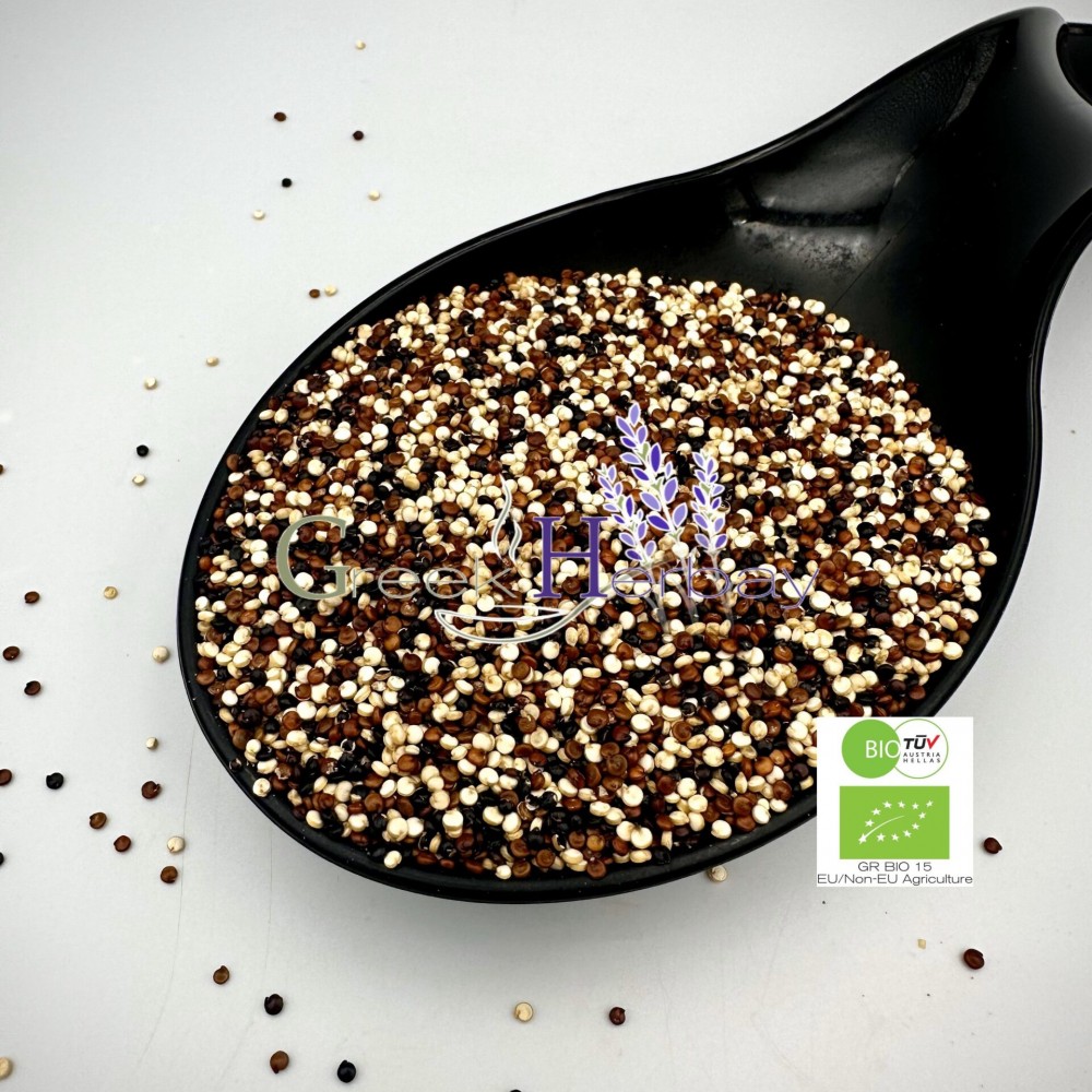 100% Organic Tricolor Quinoa Seeds - Chenopodium Quinoa - Superfood High Protein Quinoa Grain Seed {Certified Bio Product}