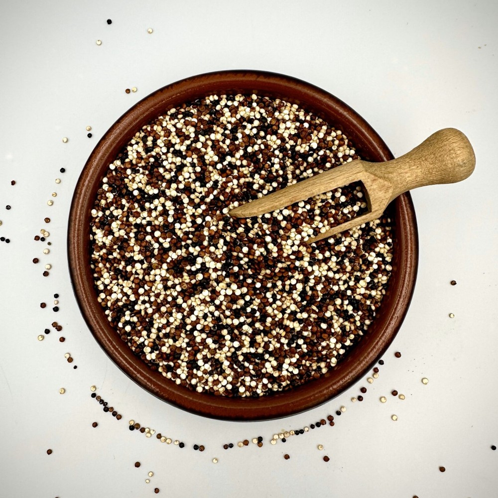 100% Organic Tricolor Quinoa Seeds - Chenopodium Quinoa - Superfood High Protein Quinoa Grain Seed {Certified Bio Product}