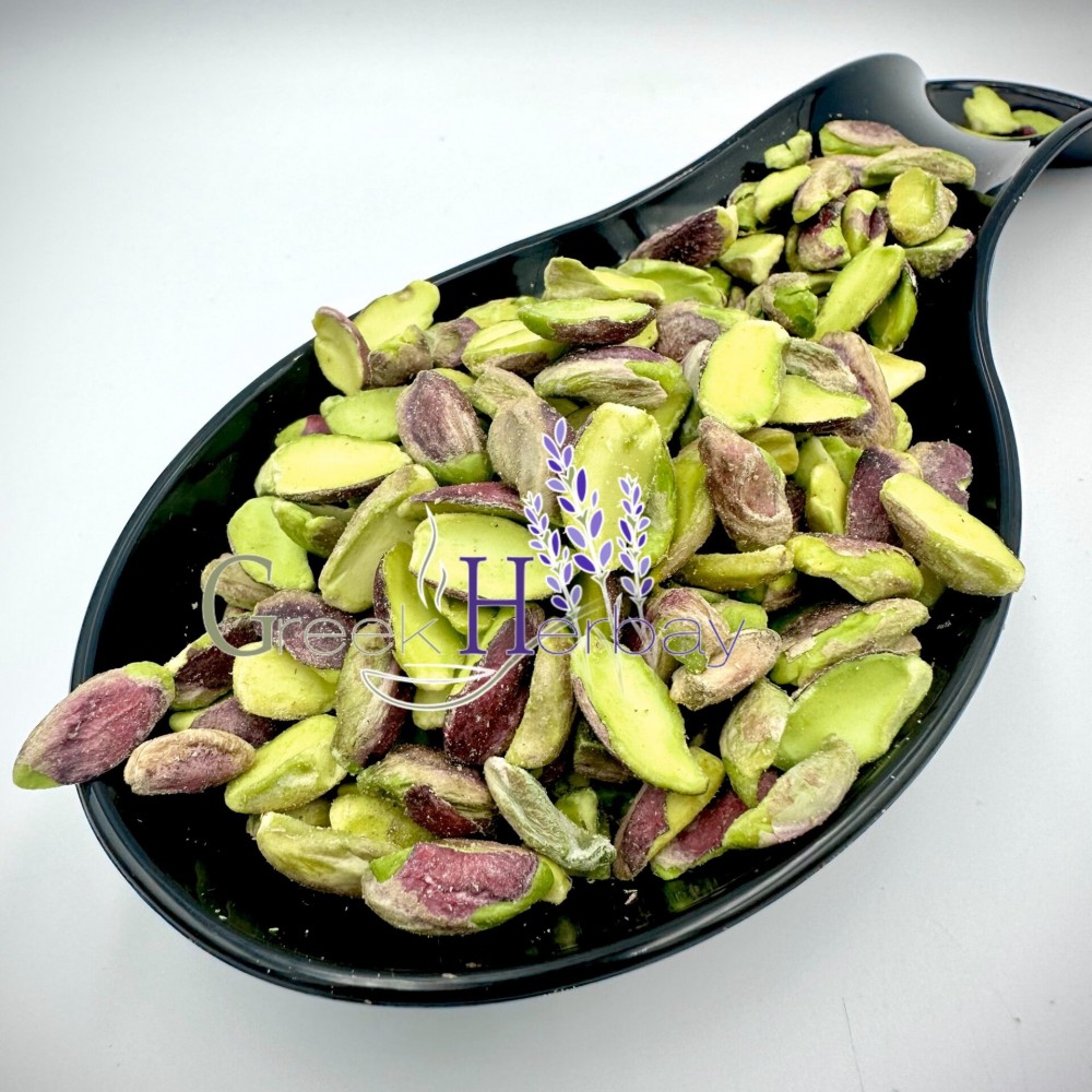 100% Greek Raw Aegina Pistachios (No Shell)  Unsalted & Unroasted - Superior Quality Nuts  {Certified Product} PDO