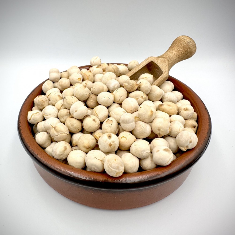 Whole White Chickpeas (Roasted-Salted) Traditional Crispy Snack - Superfood Nuts