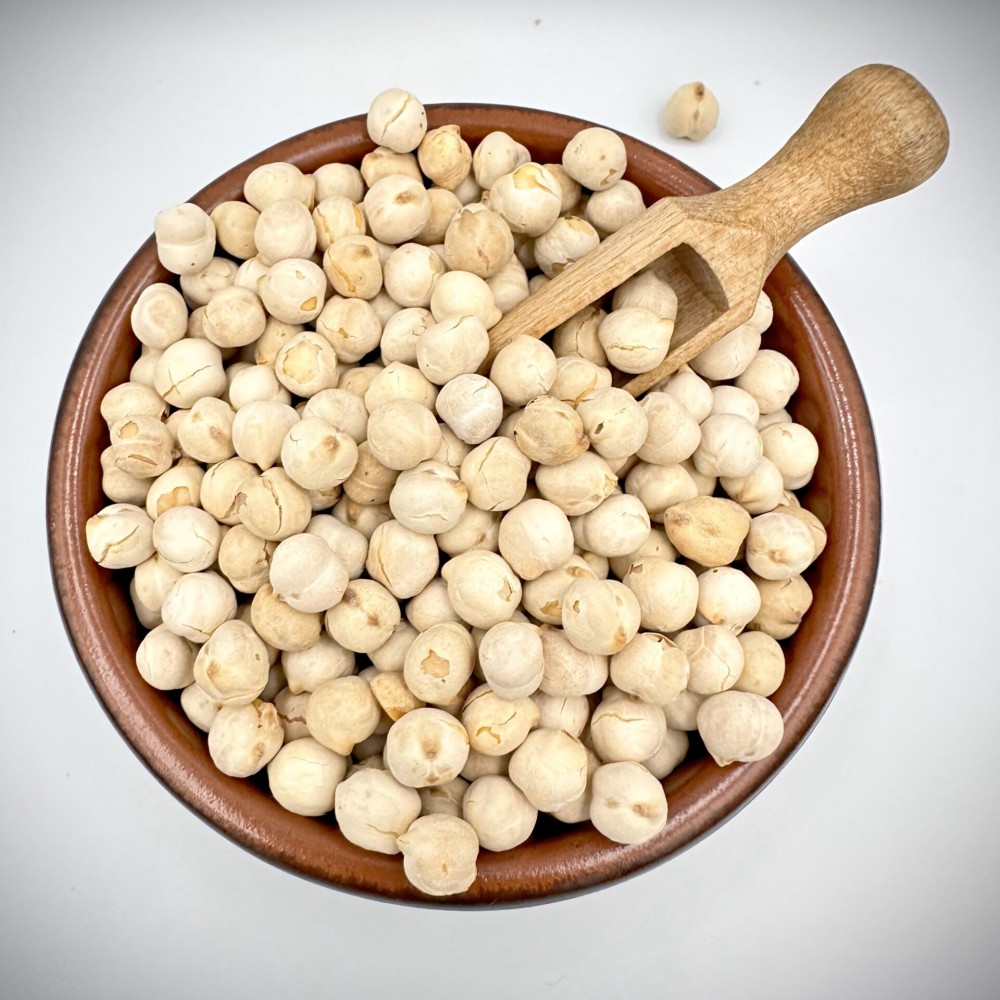 Whole White Chickpeas (Roasted-Salted) Traditional Crispy Snack - Superfood Nuts