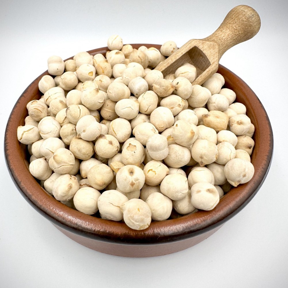 Whole White Chickpeas (Roasted-Salted) Traditional Crispy Snack - Superfood Nuts