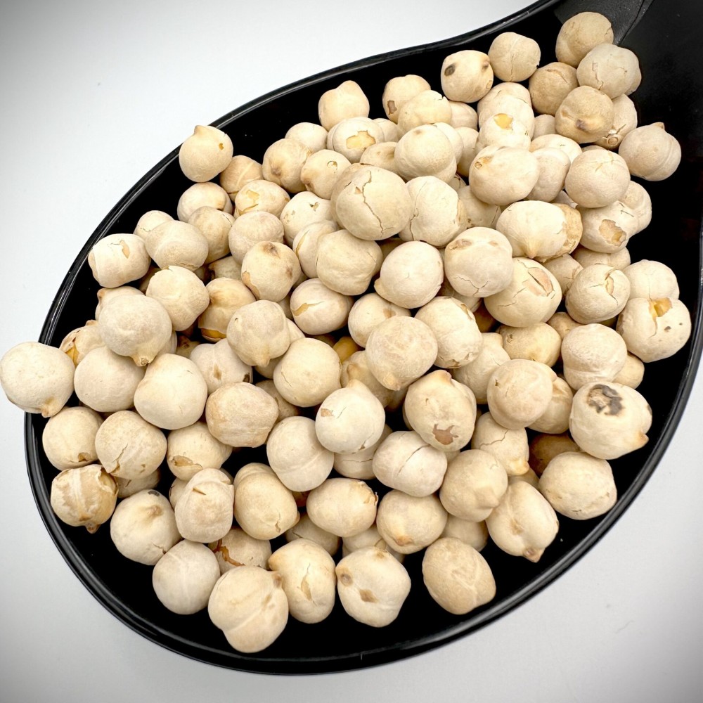 Whole White Chickpeas (Roasted-Salted) Traditional Crispy Snack - Superfood Nuts