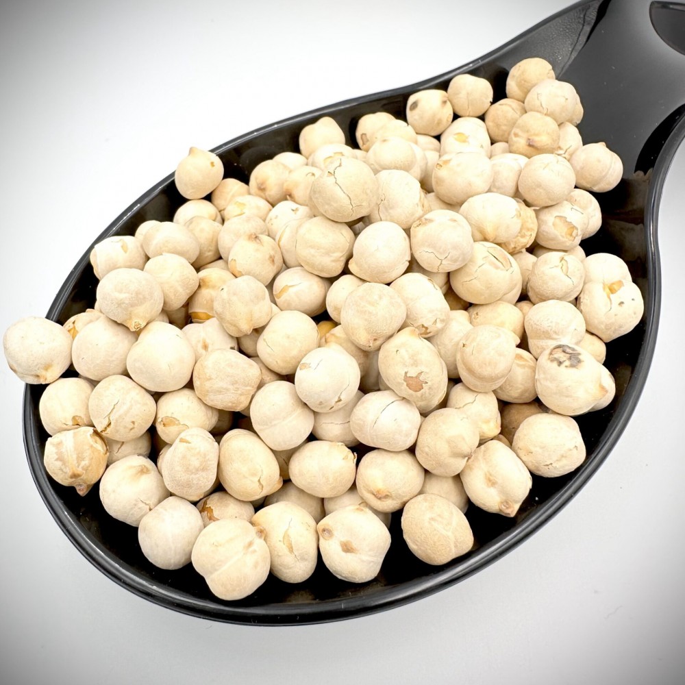 Whole White Chickpeas (Roasted-Salted) Traditional Crispy Snack - Superfood Nuts