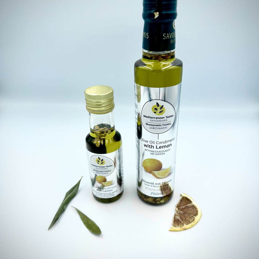 Greek Olive Oil Condiment With Lemon - Superior Quality Olive Oil Condiment