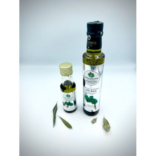 Greek Olive Oil Condiment With Basil ~ Superior Quality Olive Oil Condiment