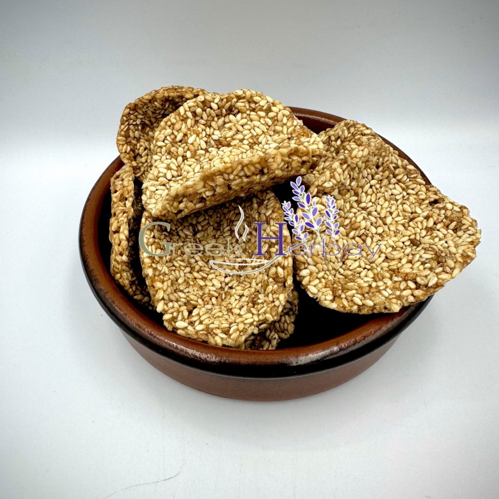 100% Pure Greek Sesame & Honey Pasteli Sweet Snack - Handmade Greek Pasteli Energy Snack Superfood