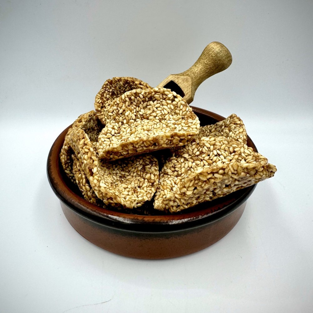 100% Pure Greek Sesame & Honey Pasteli Sweet Snack - Handmade Greek Pasteli Energy Snack Superfood