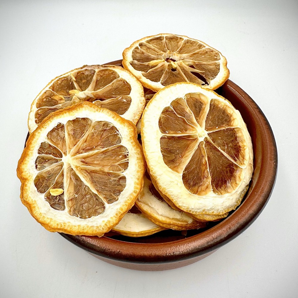 100% Greek Dried Lemon Slices | Dehydrated Whole Lemon Slices | Citrus limon | Edible Fruit-Dry Scented | Superior Quality