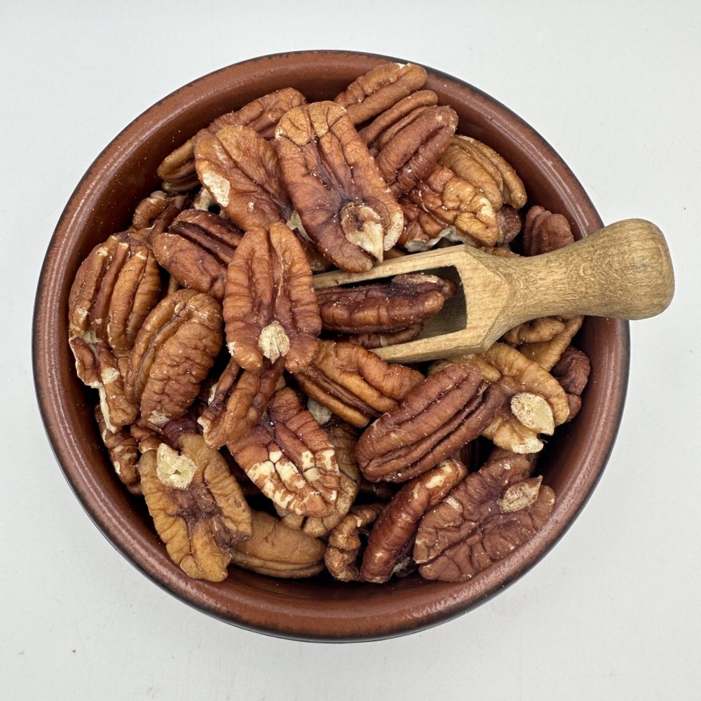 100%  Raw Pecan Walnuts Halves - Carya illinoinensis (Unsalted - Unroasted) Superior Quality Nuts