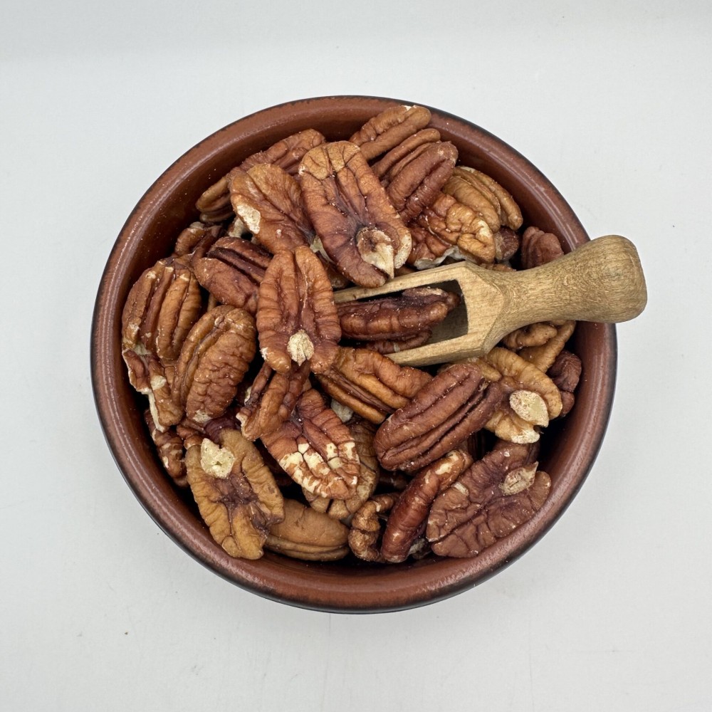 100%  Raw Pecan Walnuts Halves - Carya illinoinensis (Unsalted - Unroasted) Superior Quality Nuts