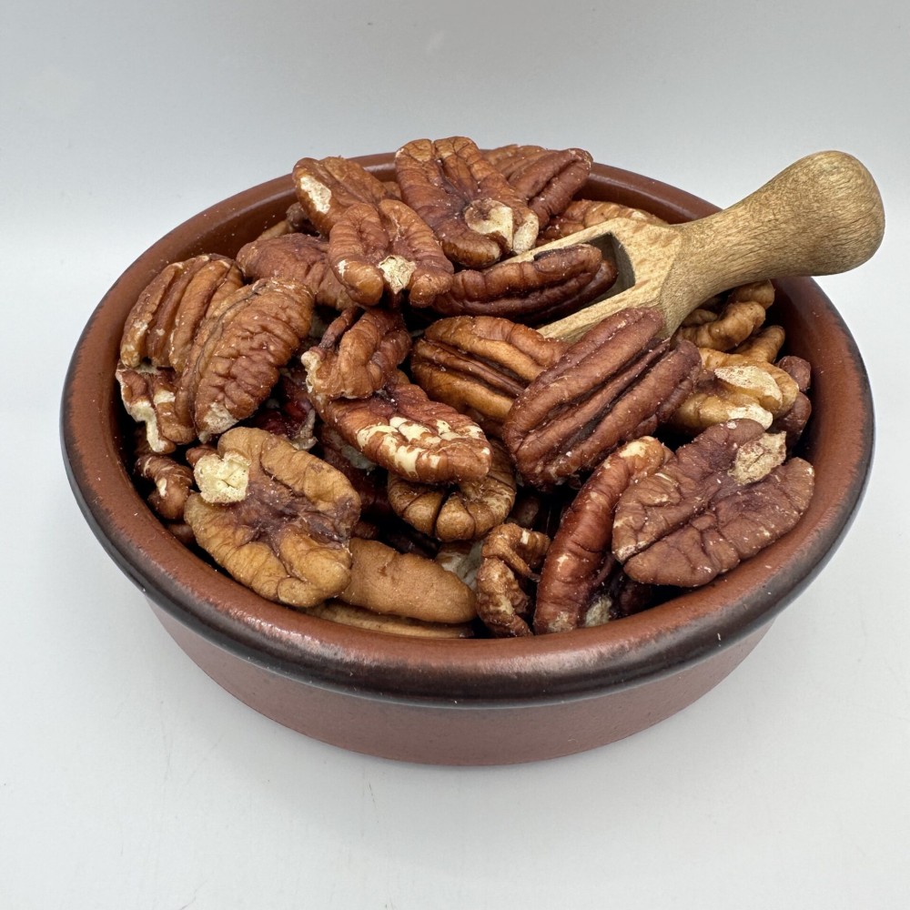 100%  Raw Pecan Walnuts Halves - Carya illinoinensis (Unsalted - Unroasted) Superior Quality Nuts