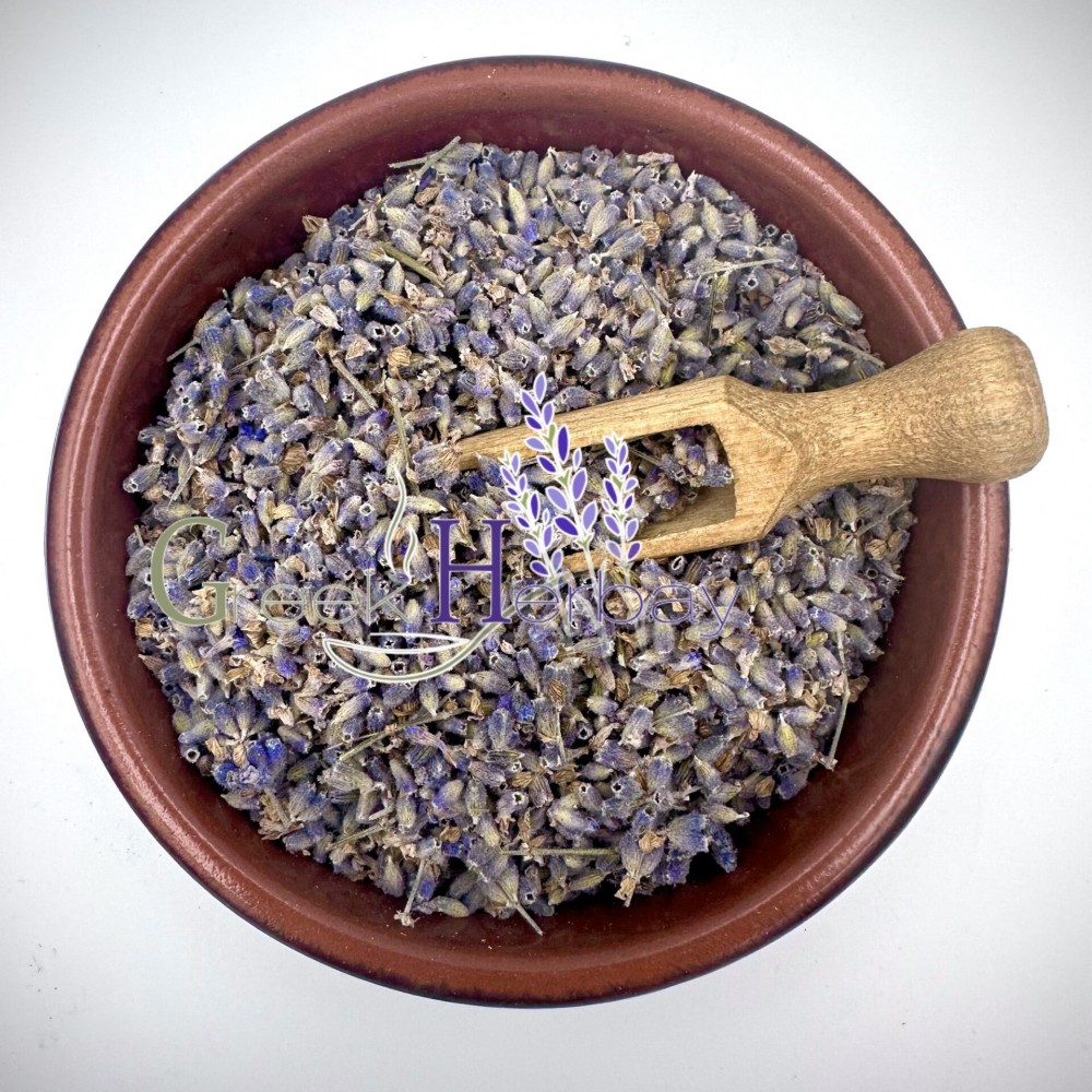 100% Organic Greek Lavender Flower Buds - Lavandula Officinalis - Superior Quality Dried Herbs {Certified Bio Product}