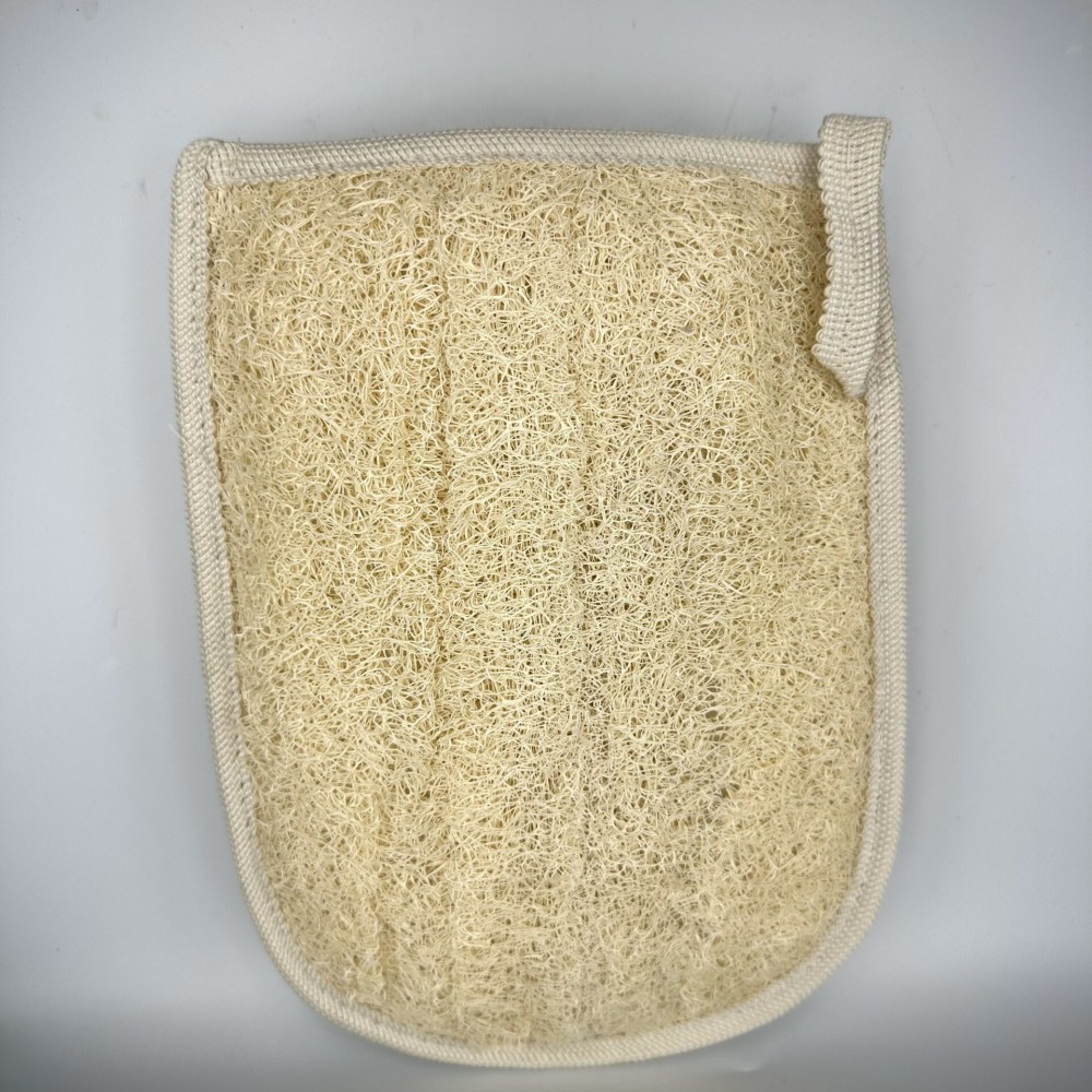 100%Natural Greek Loofah Sponge (Double face Mitt) 7.9"x6.2"inches(20x16cm)  Kalymnos Bath Shower - Sea Loofah Sponge-Harvest 2023