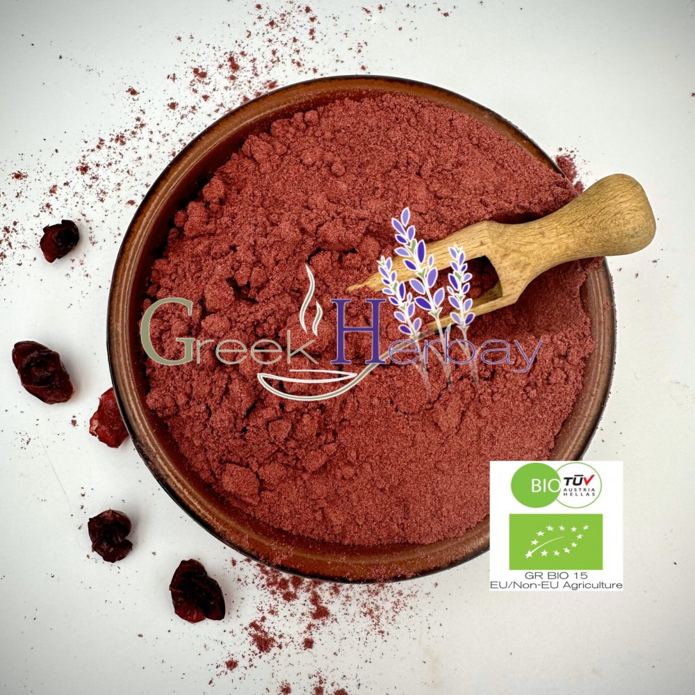 100% Organic Cranberry Fruit Extract Powder - Vaccinium Macrocarpon - Superior Quality Superfood&Powders {Certified Bio Product}