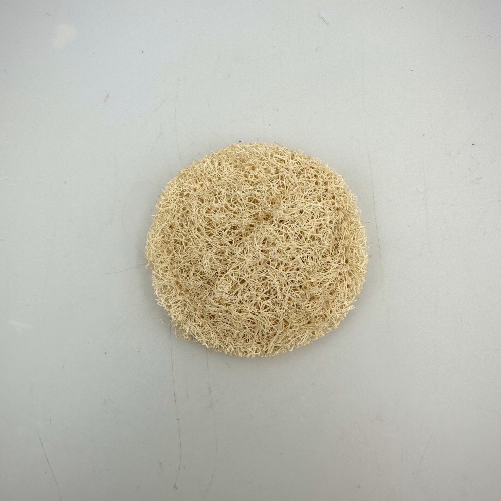 100% Natural Handmade Small Round Loofah Face Exfoliating pad (3,3' inches 6cm)Cleanser Scrubber Superior Quality