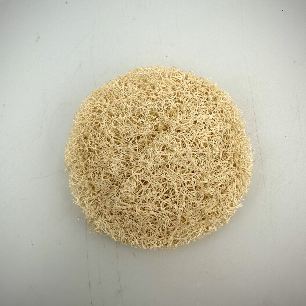 100% Natural Handmade Small Round Loofah Face Exfoliating pad (3,3' inches 6cm)Cleanser Scrubber Superior Quality